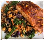 This super easy Orange Chili Salmon recipe is under 30 carbs, 8 ingredients and ready in 15 minutes! Also gluten free, dairy free, grain free and Pescatarian. thegestationaldiabetic.com