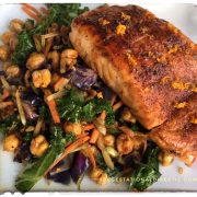 This super easy Orange Chili Salmon recipe is under 30 carbs, 8 ingredients and ready in 15 minutes! Also gluten free, dairy free, grain free and Pescatarian. thegestationaldiabetic.com