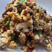 Mix it up for breakfast with 5-ingredient Asian Scramble, done in 10 minutes: Keto and Paleo! thegestationaldiabetic.com