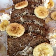 This sugar free Coconut Banana Bread is low-carb, high fiber, only 8 ingredients and ready in 35 minutes! Made for Gestational Diabetes, Keto, Paleo, Vegertarian, Gluten Free, Grain Free and Dairy Free. thegestationaldiabetic.com