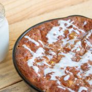 #KetoBreadPudding: only 29 carbs and 9 ingredients and done in 50 minutes. It's also a #BreadlessBreadPudding and #SugarFreeBreadPudding, perfect for the #GestationalDiabetesDiet. #HealthyComfortFood for the holidays that's #Paleo, #GlutenFree, #GrainFree, #DairyFree, #NutFree, #Vegetarian and #Vegan: a totally #GuiltFree dessert! thegestationaldiabetic.com