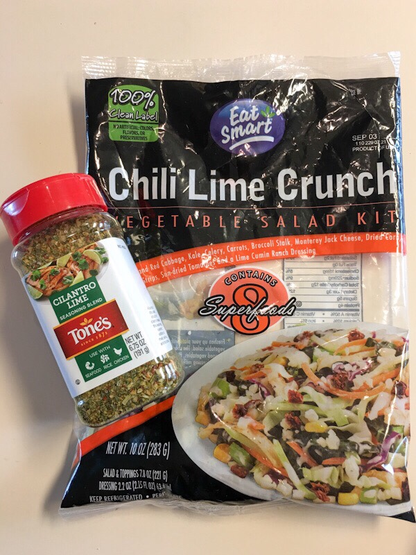 Chili Lime Crunch Salad Kit thegestationaldiabetic.com