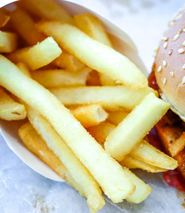 Burger King fries in carton