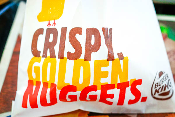 Burger King Nugget Packaging