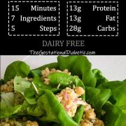 Low carb vegan tuna salad wraps with nutrition facts and recipe information