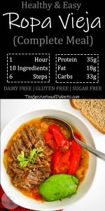 Ropa Vieja with nutrition facts and recipe information