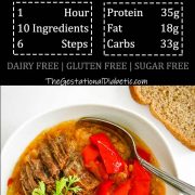 Ropa Vieja with nutrition facts and recipe information