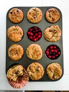 muffins with one bitten into