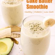 healthy vanilla cake batter smoothie